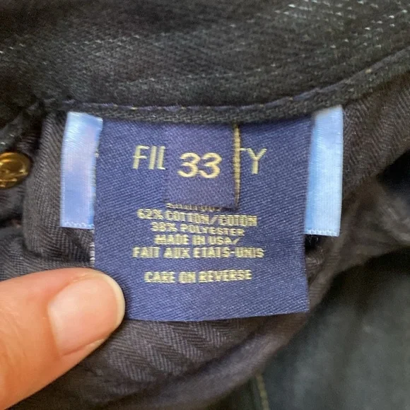 Fidelity M3010 Sabbath Rinse Men’s Jeans Size 33 Made in USA Dark Wash Straight - Picture 5 of 15